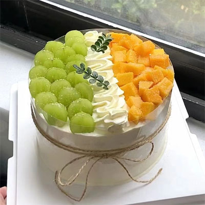 send grape & mango cake to Jingjiang