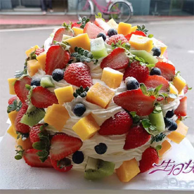 send fruit birthday cake to Zibo