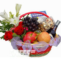send Fruit basket 6 to shanghai
