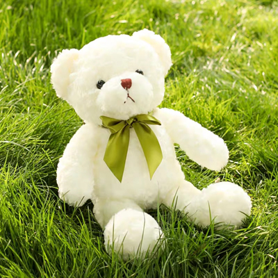 send white teddybear to guangzhou