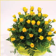 send 33 yellow roses to china