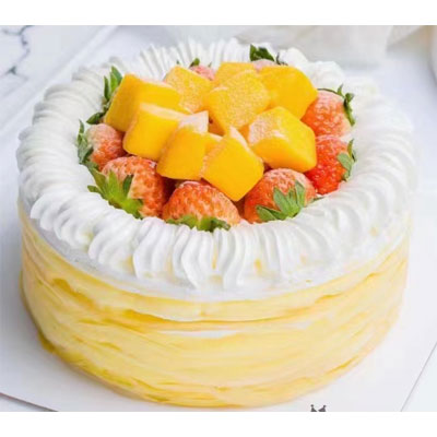 send mango multilayer cake to china