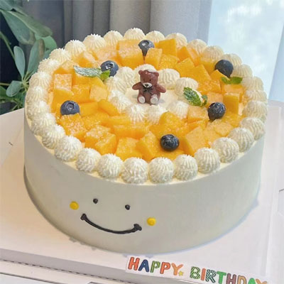 send send happy bear cake tianjin