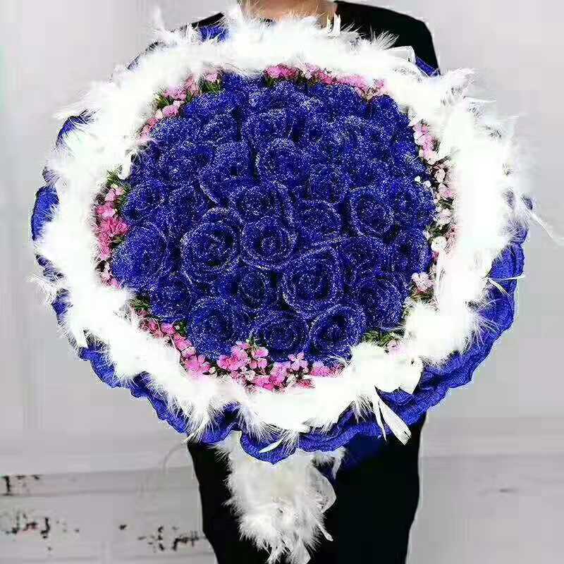 send 66 blue roses  china