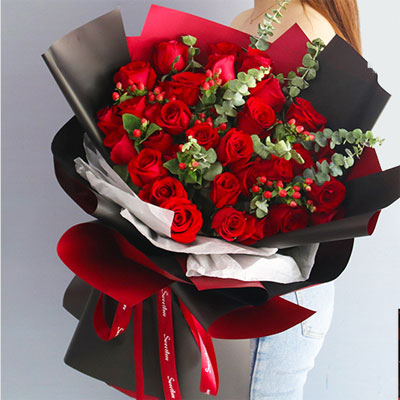 send 33 red roses china to shanghai