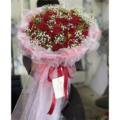 send 33 red roses to china