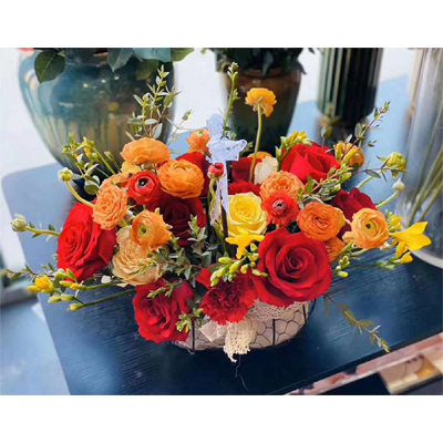 send birthday flower basket to china