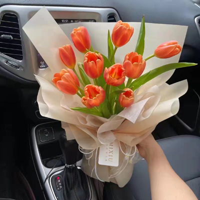 send 10 orange tulips to china
