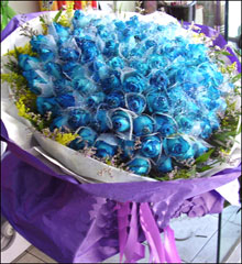 send 99 blue roses 