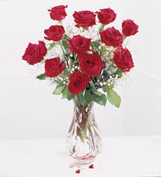 send Red Rose In Vase 