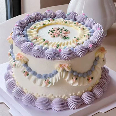 send purple cake romantic to  tianjin