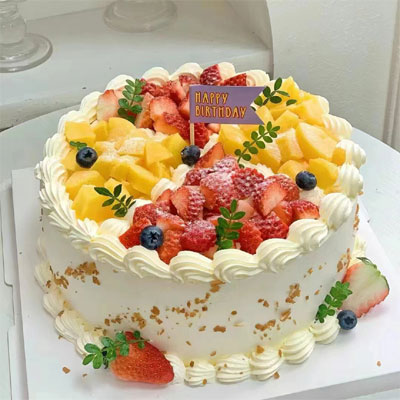 send fruit birthday cake to  china
