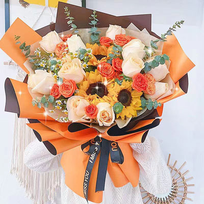 send thanks flower bouquet to china Shanghai