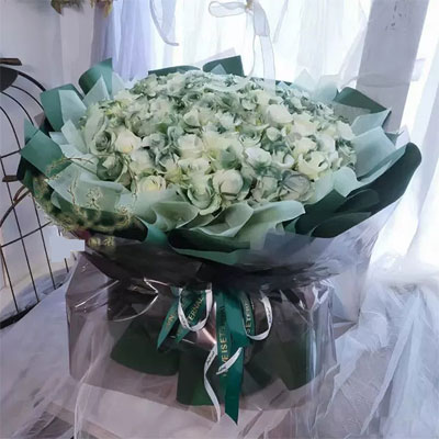 send 99 Scotland green roses to xining
