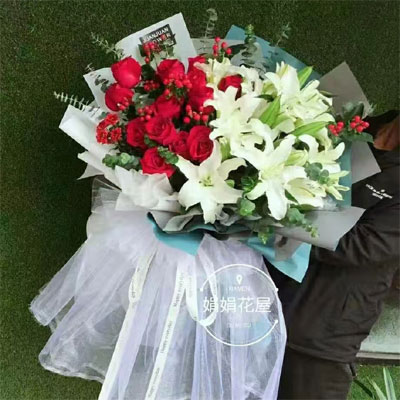 send lilies & roses to  shanghai